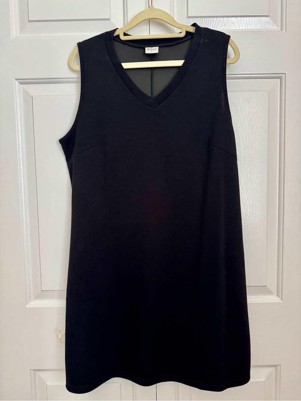 BKRive Classic Black V-Neck Sleeveless Shift Dress